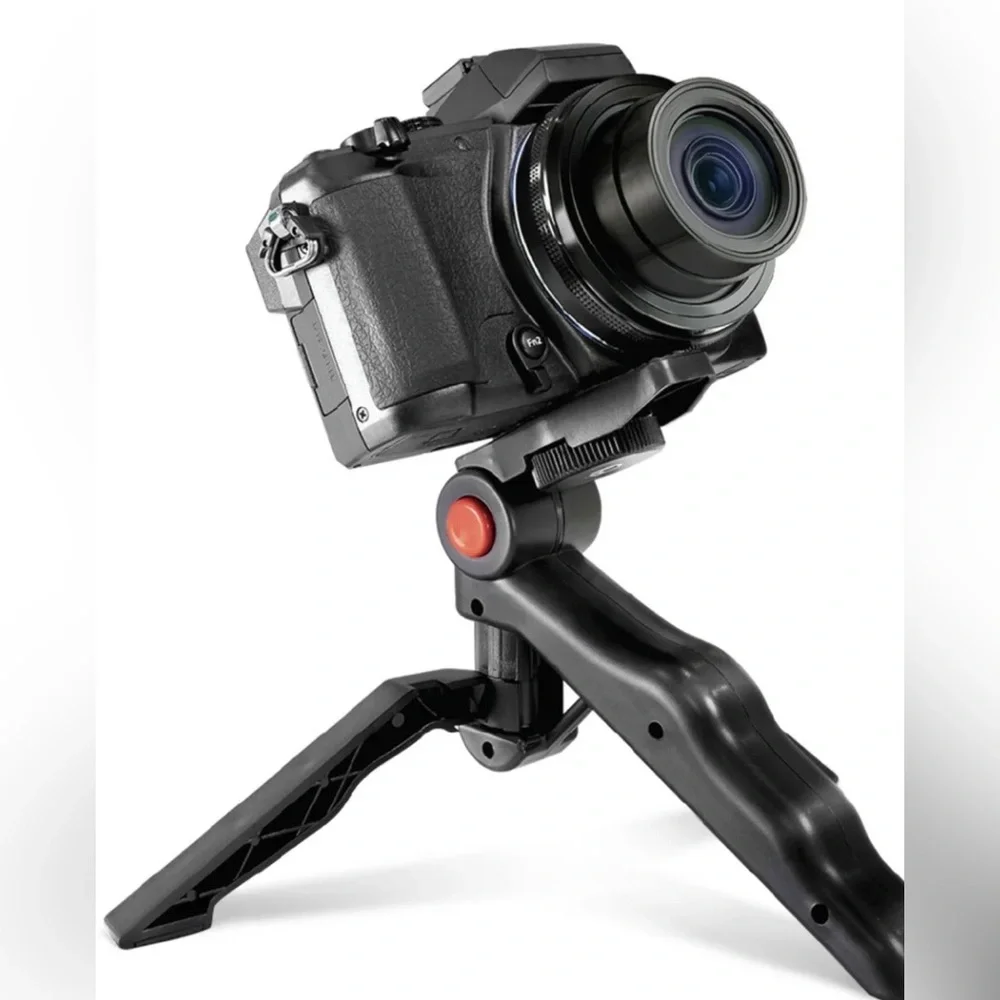 Vivitar Pistol Grip portable mini tabletop Tripod with smartphone holder black